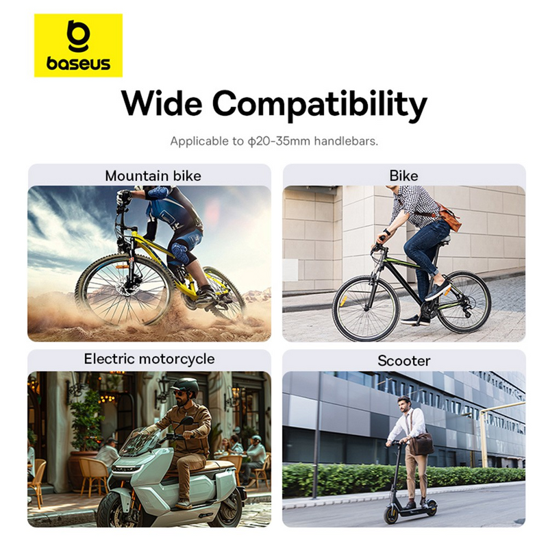 Load image into Gallery viewer, Baseus PrimeTrip Series Magnetic Bike Phone Holder - Cosmic Black
