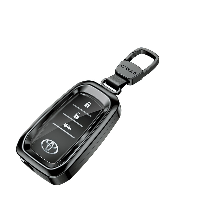 Load image into Gallery viewer, Toyota Alloy + TPU Film Protection Car Key Fob Case Cover For Camry, Highlander, Levin, Crown, RAV4, Alphard
