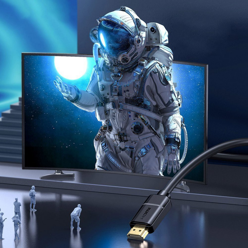 Load image into Gallery viewer, Baseus HDMI 2.0 cable 4K 60 Hz 3D HDR 18 Gbps CAKGQ-A01 5M - Black
