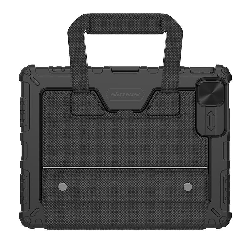 Load image into Gallery viewer, [Detachable][Built-in Slide Lens Cover] Apple iPad Pro 12.9-inch 3rd/4/5/6th Gen (2018/2020/2021/2022) Nillkin Magnetic Rugged Stand Keyboard Case With Backlit
