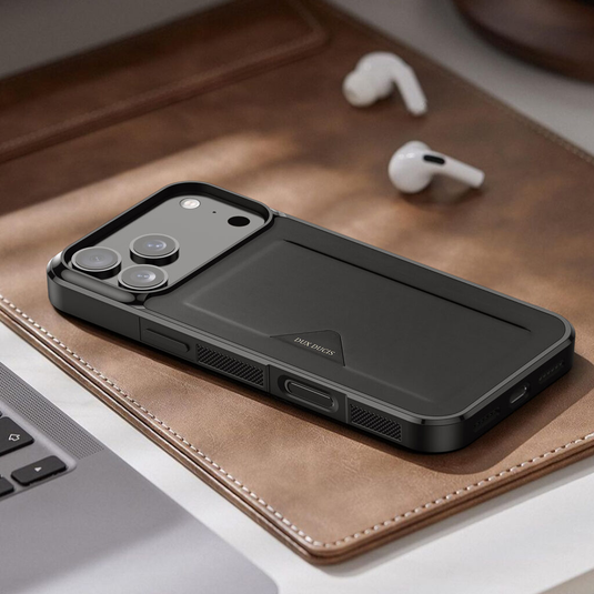 [With Card Slot] Apple iPhone 17/Air/Pro/Pro Max Matte Minimalist Soft-Touch Shockproof Phone Case