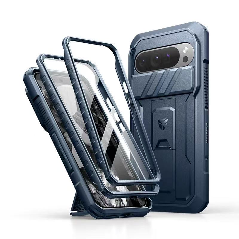 Load image into Gallery viewer, [With Slide Camera Cover &amp; Built-in Screen Protector] Google Pixel 10 Pro XL - Dexnor Military Grade Heavy-Duty Shockproof Rugged Case
