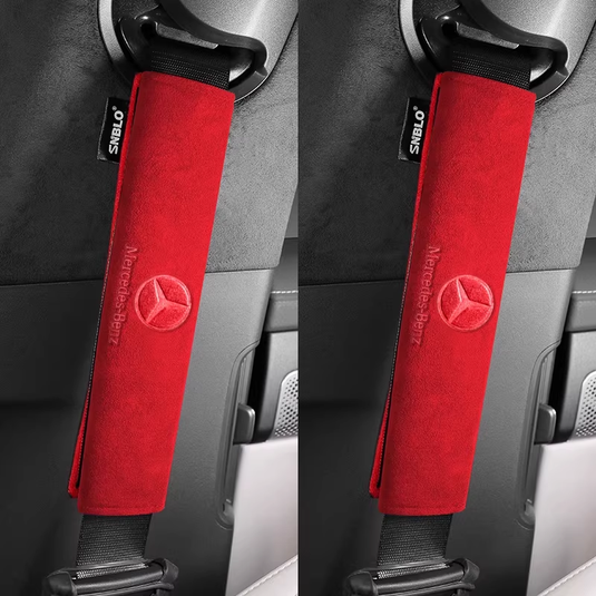 Mercedes-Benz Car Interior Accessory Suede Seat Belt Shoulder Pad for GLC, GLB, GLA, AMG, C-Class