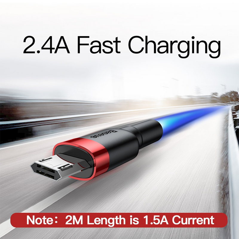 Load image into Gallery viewer, Baseus Cafule Double Side Insertion Micro USB Charging Cable 1M
