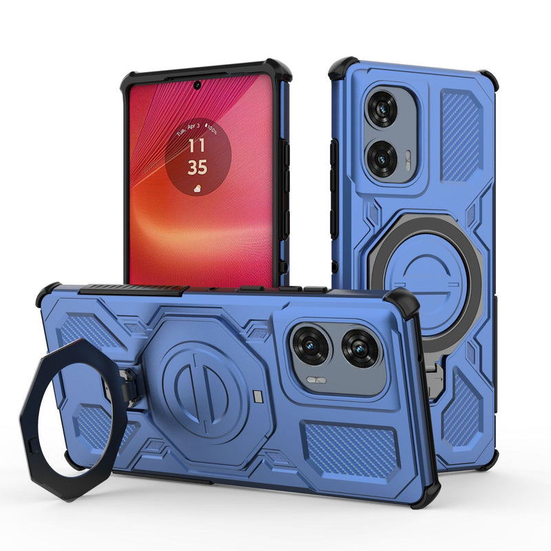 Load image into Gallery viewer, [Built-in Bracket][Magsafe Compatible] Motorola Moto Edge 60/Pro/Fusion Heavy Duty Stand Case
