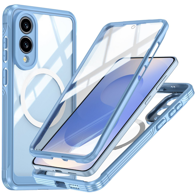 Load image into Gallery viewer, [Magsafe Compatible] Samsung Galaxy S25 Edge (SM-S937) - 9H Glass Three-proof Full Cover Heavy Duty Series Case
