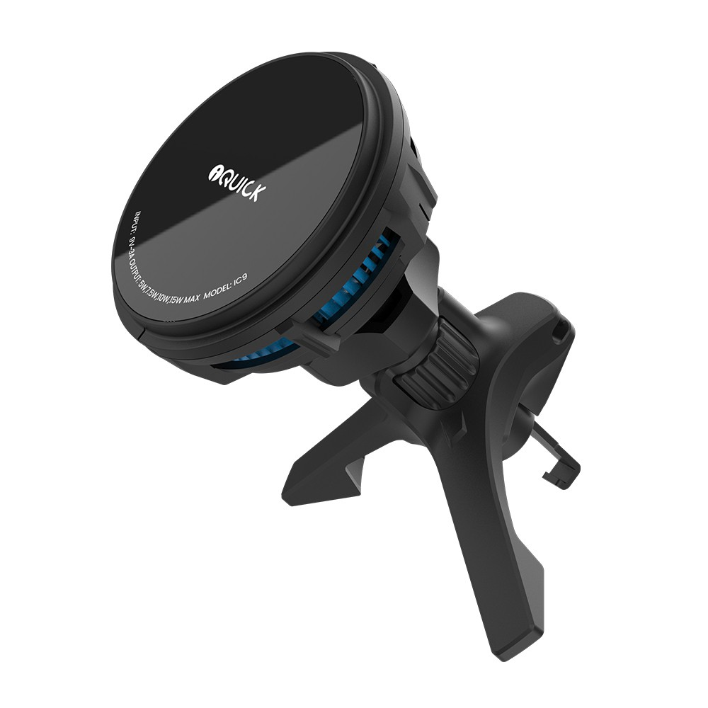 iQuick Magnetic Car Mount Charger with Cooling Semiconductor Radiator IC9 COOLGEAR 15W (IQUICK-C9)-Black - i-Station Mobile Phone & Electronic Device Repair and Accessories