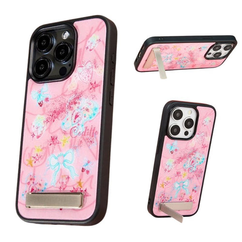 [Built-in Stand] Apple iPhone 13/Pro/Max - TPU Painted Dreamy Fashion-Forward Series Case