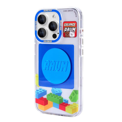 [Magsafe Compatible] Apple iPhone 15/Pro/Max - TPU Building Blocks Fashion-Forward Series Case