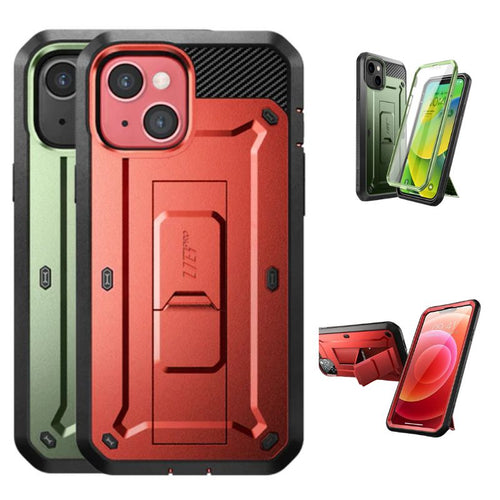 [Built-in Stand] Apple iPhone 15 - Premium TPU Full Covered Triple Protection Lifeproof Series Case