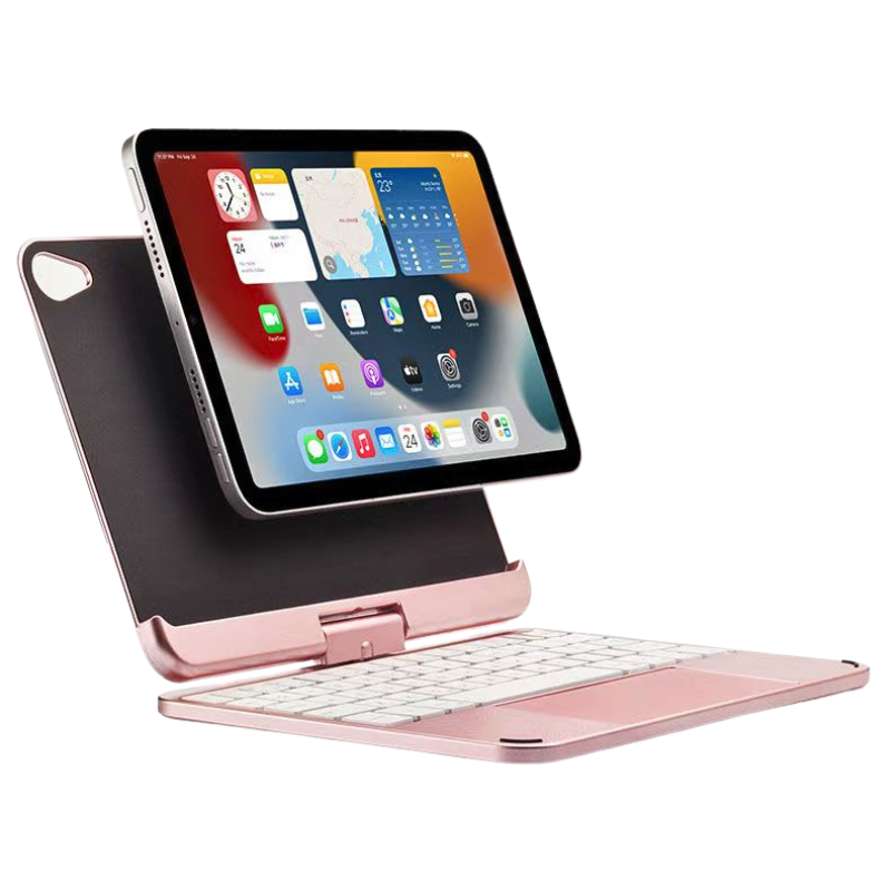 Load image into Gallery viewer, [Magntic Keyboard] Apple iPad Mini 6/7 8.3&#39;&#39; 6/7th Gen (2021/2024) 360° Rotating Wireless Touchpad Keyboard Flip Cover Case No Frame
