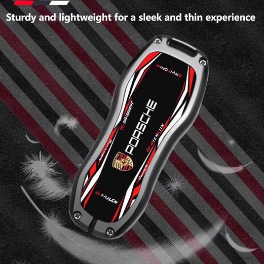 Porsche Stylish Racing-inspired Design Car Key Fob Case Cover For Cayenne, Macan, Panamera, 911, Taycan