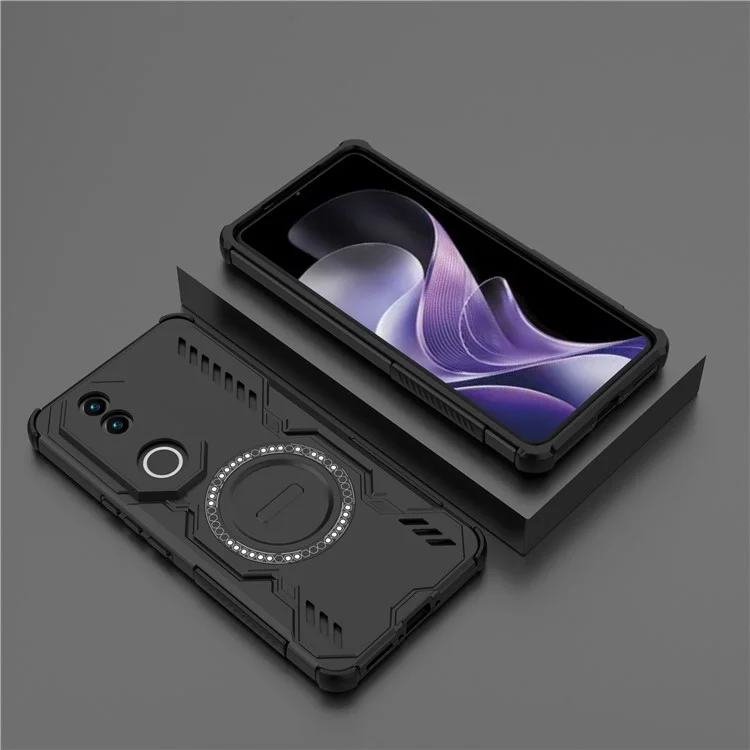 Load image into Gallery viewer, [Magsafe Compatible] VIVO V50 5G PC + TPU Magnetic Butterfly Armor Case With Hollow Heat Dissipation - i-Station Mobile Phone &amp; Electronic Device Repair and Accessories

