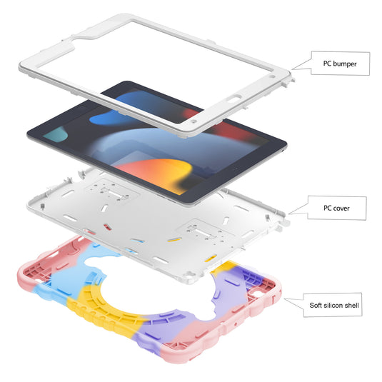 [With Shoulder Strap][Built-in Stand] Apple iPad 10/11'' 10/11th Gen (2022/2025) Cartoon EVA Kids-friendly Shockproof Case
