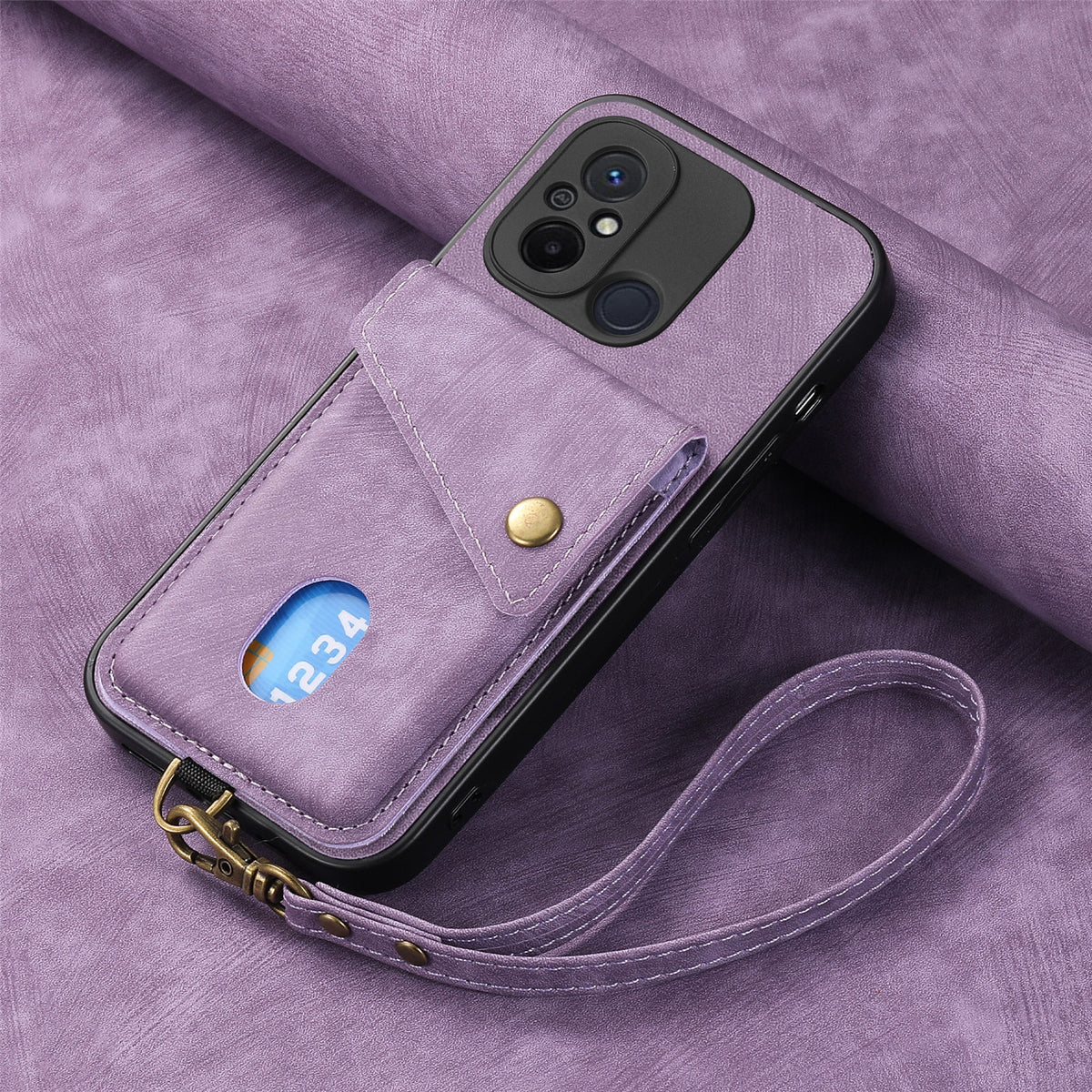 [With Lanyard] Xiaomi Mi 13/Pro/Lite Leather Card Holder Full-Wrap Shockproof Wallet Series Case - i-Station Mobile Phone & Electronic Device Repair and Accessories