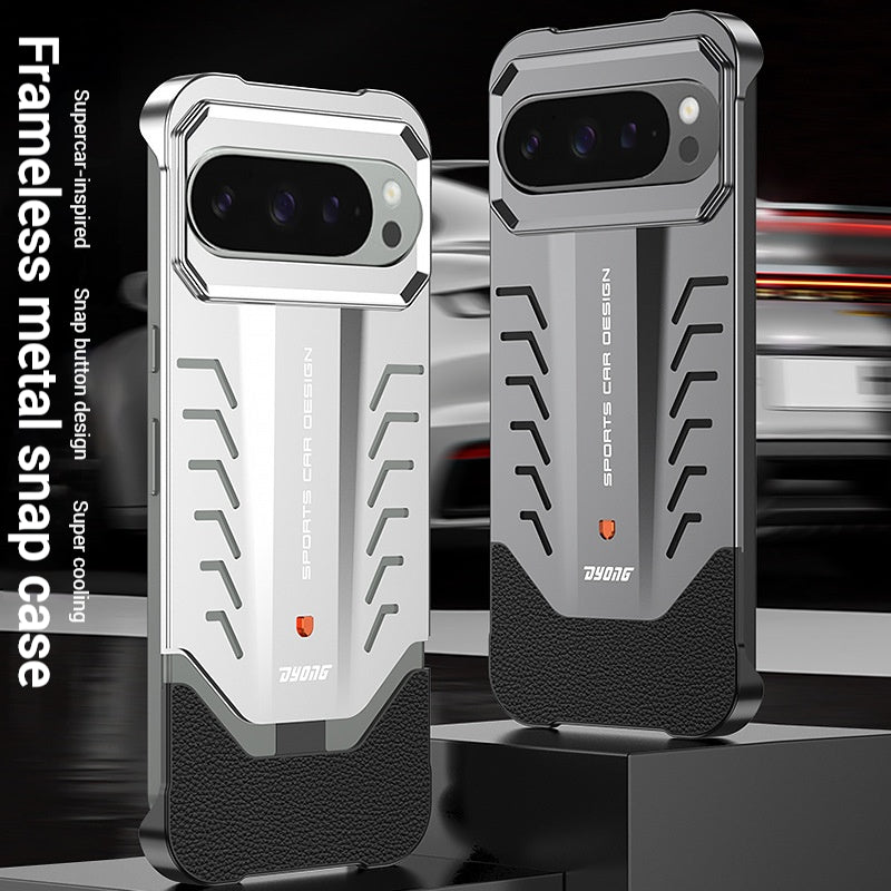 Load image into Gallery viewer, Google Pixel 9 &amp; Pro - Borderless Aluminum Alloy Auto-Lock Cooling Phone Case
