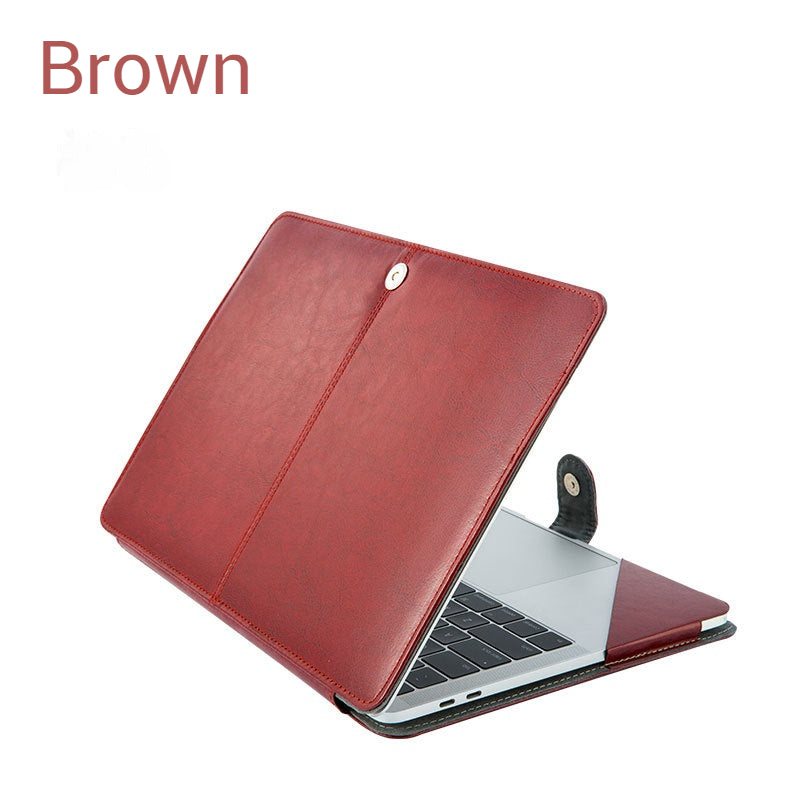 Load image into Gallery viewer, Apple MacBook Air 13.6&quot; (A12681 &amp; A3113) High-End PU Leather Shockproof Protective Case
