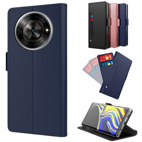 [With Card Slot] ZTE Nubia Z70 Ultra Magnetic PU Shockproof Protective Leather Case