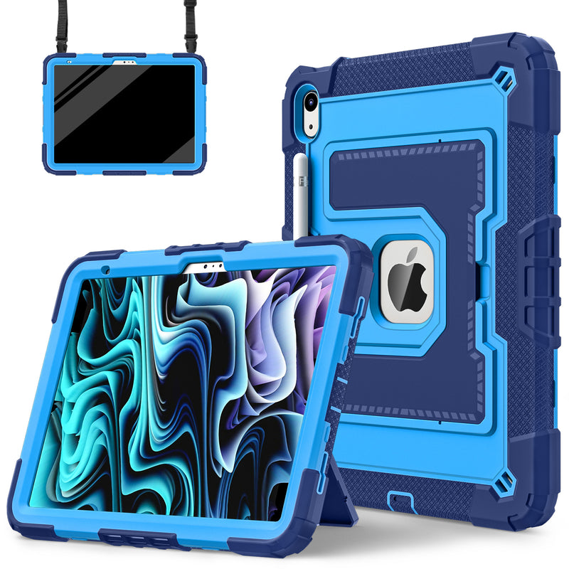 Load image into Gallery viewer, [Built-in Stand][With Shoulder Strap] Apple iPad Air 4/5 10.9&#39;&#39; 4/5th Gen (2020/2022) Kids Full-cover Heavy Duty Case
