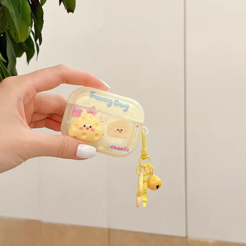 Load image into Gallery viewer, Apple AirPods Pro 1 - Cheese Star Cute Cartoon Silicone Anti-Drop Protective Case
