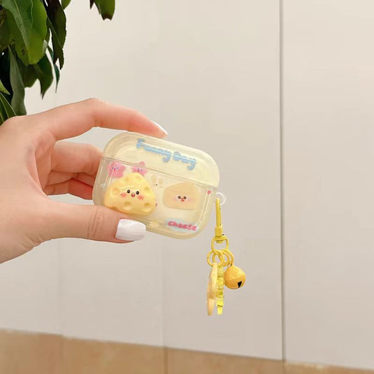 Apple AirPods Pro 2 - Cheese Star Cute Cartoon Silicone Anti-Drop Protective Case