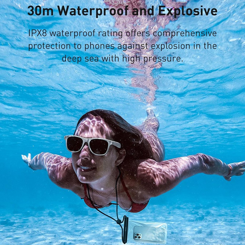 Load image into Gallery viewer, Baseus AquaGlide Waterproof Phone Pouch with Cylindrical Slide Lock
