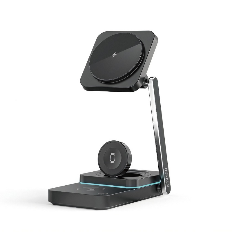 Load image into Gallery viewer, iQuick Twig T6 3 in 1 Foldable Wireless Charger Stand
