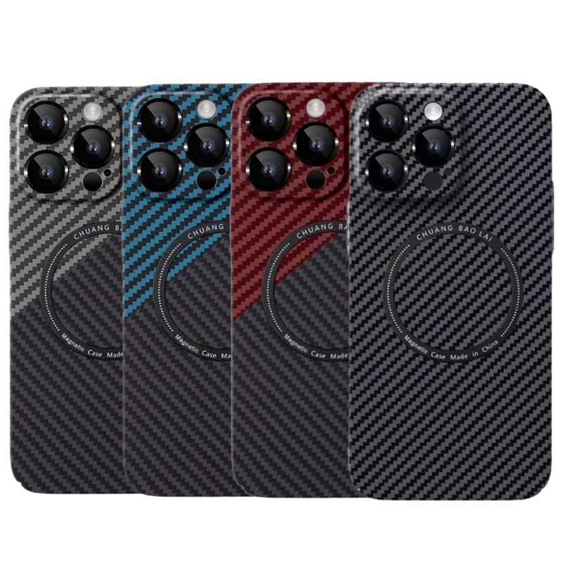 Load image into Gallery viewer, [Magsafe Compatible] Apple iPhone 14 / Pro / Pro Max Carbon Fiber-Style Mechanics Series Case
