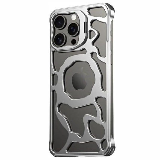 [Magsafe Compatible][Hidden Stand] Apple iPhone 14 / Pro / Pro Max High-quality aluminum alloy Mechanics Series Stand Case