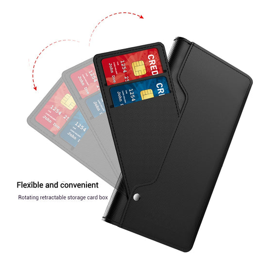 [With Card Slot] ZTE Nubia Z60 Ultra/60s Pro Magnetic PU Shockproof Protective Leather Case