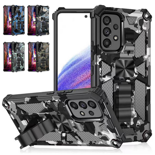 [Built-in Stand] Samsung  Galaxy S24 SM-S921/Plus SM-S926/Ultra SM-S928 Army Camouflage Armor Anti-fall Bracket Protection Heavy Duty Series Case