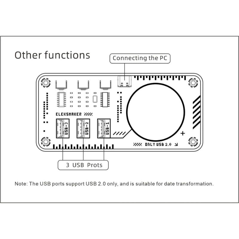 Load image into Gallery viewer, Retro look USB Hub with Volume Control RGB Ambient Light for Win PC for OS X Laptop Boyfriend Gift
