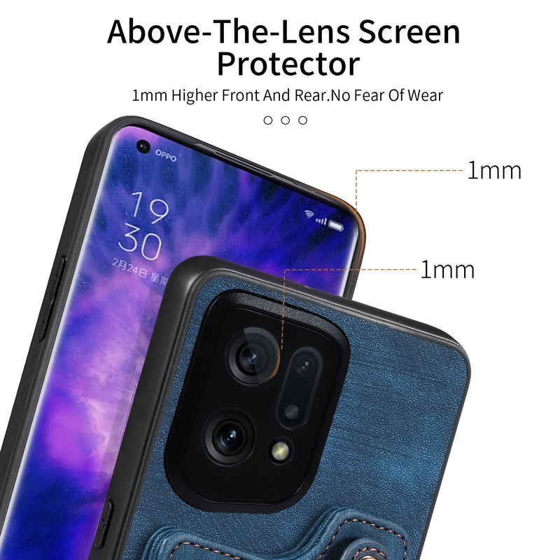 Load image into Gallery viewer, [Built-in Ring Kickstand] OPPO A80 5G - Multi-functional Wallet Stand Shockproof Case With Lanyard

