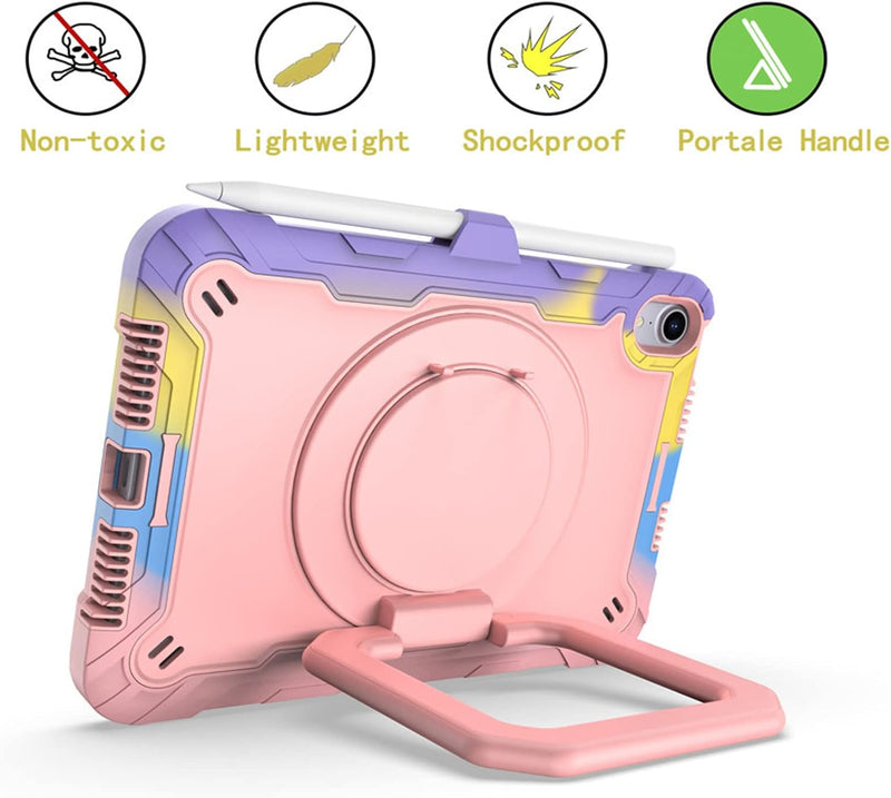 Load image into Gallery viewer, [Built-in Shoulder Strap][With Pen Slot] Apple iPad 7/8/9 10.2'' 7/8/9th Gen (2019/2020/2021) EVA Friendly Heavy Duty Ring Holder Stand Case - i-Station Mobile Phone &amp; Electronic Device Repair and Accessories
