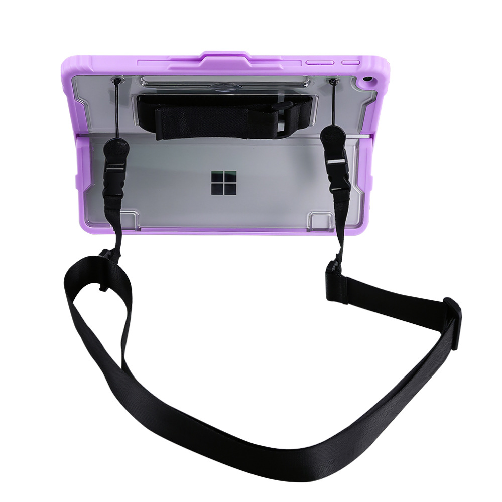 Microsoft Surface Pro 12 (2025) - Transparent Rugged Hard Shell Cover Case With Hand & Shoulder Strap - i-Station Mobile Phone & Electronic Device Repair and Accessories