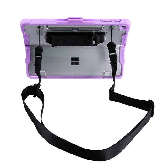 Microsoft Surface Pro 12 (2025) - Transparent Rugged Hard Shell Cover Case With Hand & Shoulder Strap