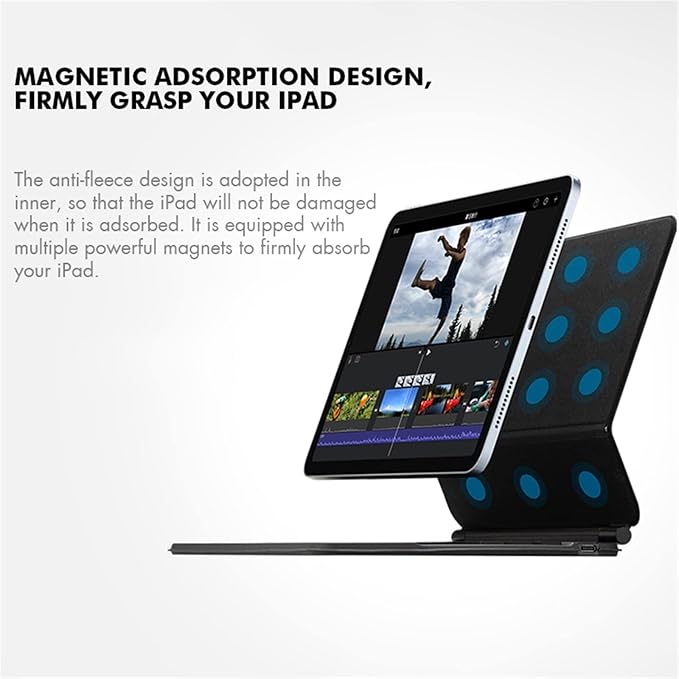 Load image into Gallery viewer, Apple iPad Mini 8.3&#39;&#39; 6/7th Gen (2021/2024) - Easy-Set Floating Cantilever Stand Precision Multi-Touch Trackpad Smart Wireless Keyboard Case With Backlit Keys
