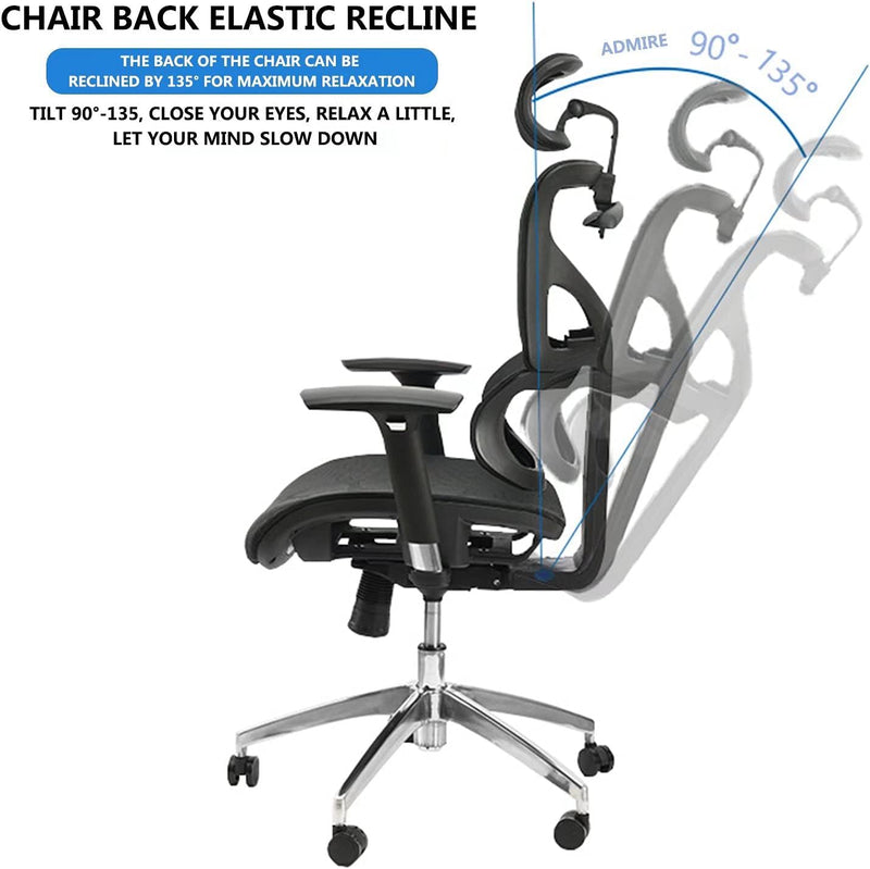 Load image into Gallery viewer, Contemporary Gaming Chair Office Chair Ergonomic Adjustable High Back Desk Chair With Headrest Adjustable 3d Arm Rests High Back with Breathable Mesh
