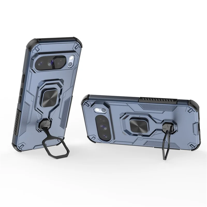 Load image into Gallery viewer, [Built-in Ring Bracket] Google Pixel 10/Pro Mecha-style Anti-slip Protective Hard Heavy Duty Series Case
