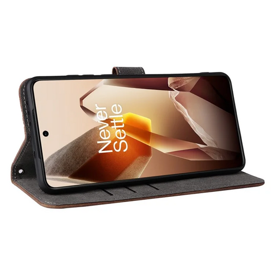 [With Card Slot] OnePlus 13 - Multi Functional Buckle Flap Wallet Series Case With Lanyard