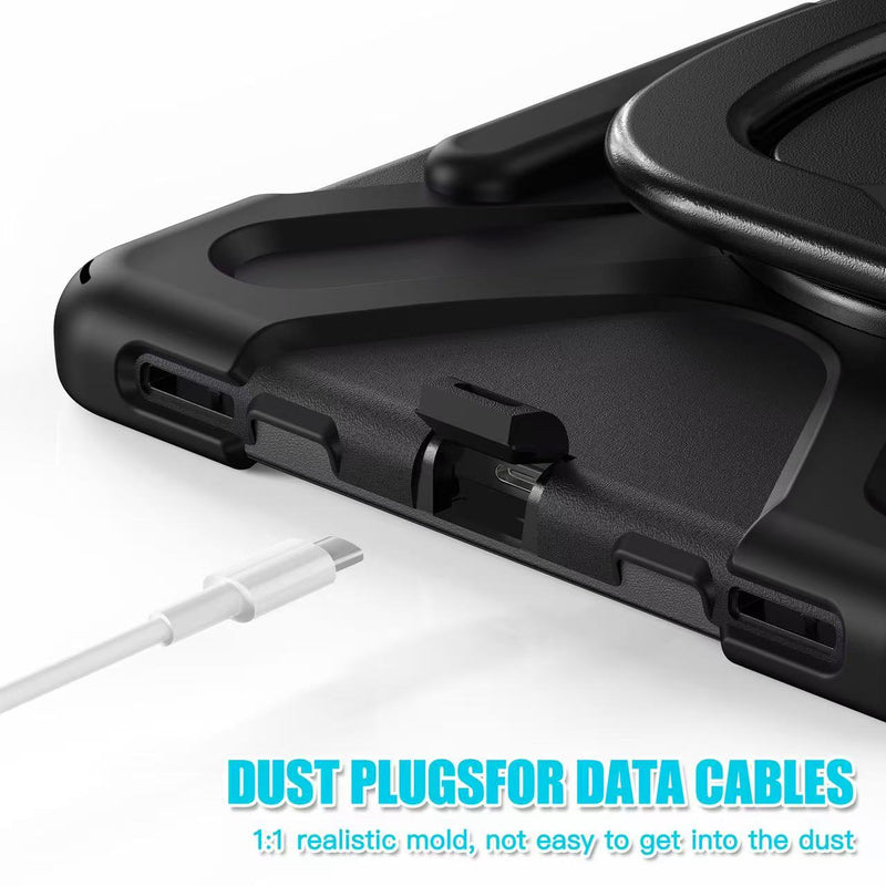 Load image into Gallery viewer, Samsung Galaxy Tab S7 Plus/S7 FE/S8 Plus 12.4" - Multifunctional Shockproof Heavy Duty Series Case With Shoulder Strap
