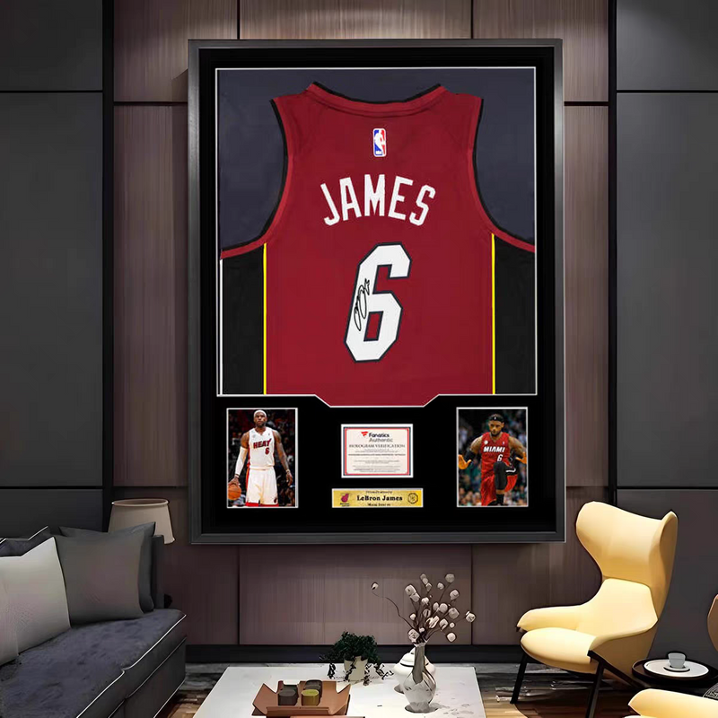 Load image into Gallery viewer, LeBron James Miami Heat Framed Jersey Display – Facsimile Signature Edition - i-Station Mobile Phone &amp; Electronic Device Repair and Accessories
