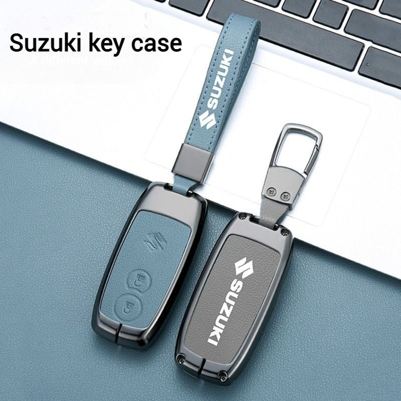 Load image into Gallery viewer, Suzuki Zinc Alloy PU Leather Car Key Fob Case Cover For SX4, Vitara
