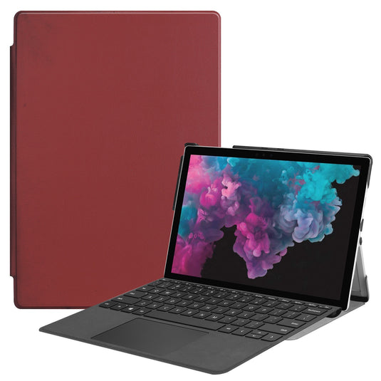 [With Pen Slot] Microsoft Surface Go 1/2/3 - Business PU Leather Flip Cover Shockproof Case