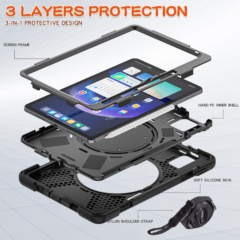 Load image into Gallery viewer, [Built-in Ring Bracket] Xiaomi Mi Pad 6/Pro 11’’ (2023) EVA Kid Friendly Heavy Duty Ring Holder Stand Case
