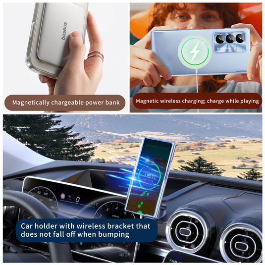 [Magsafe Compatible] Samsung Galaxy Z Fold8 - Magnetic Hard Shockproof PC Case with Front Screen Protector