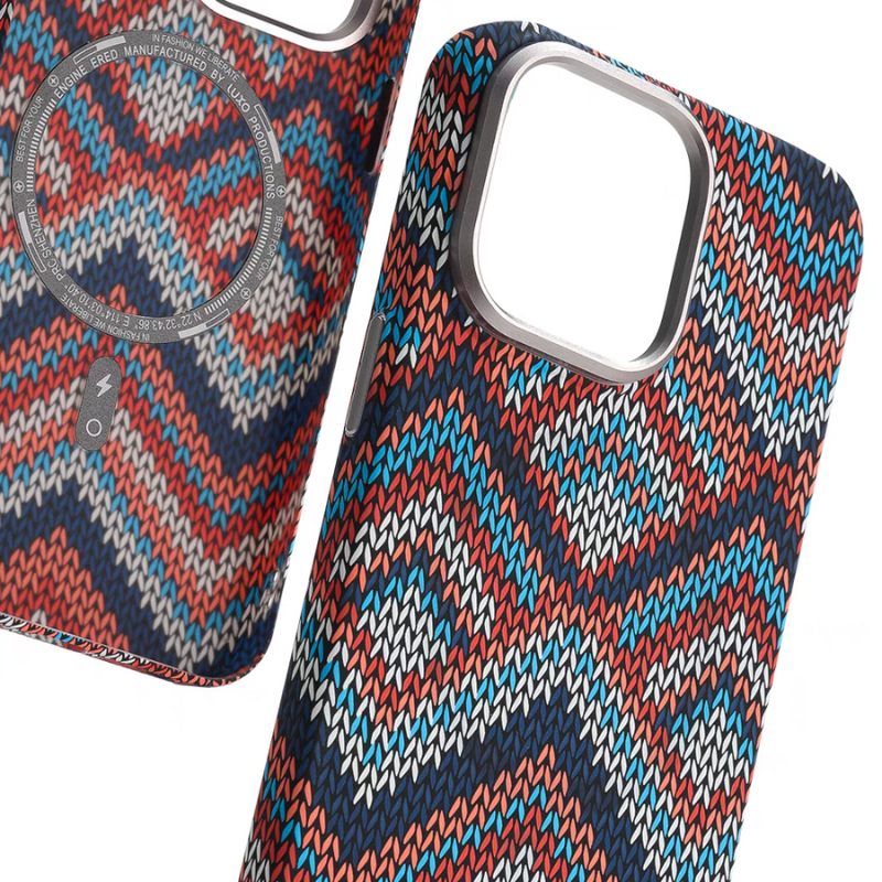 Load image into Gallery viewer, [Magsafe Compatible] Apple iPhone 16/Pro/Pro Bohemian Woven Pattern Shockproof Essentials Series Case
