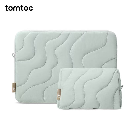 [2-in-1 Bundle] Tomtoc 360° Protective Padded Universal Sleeve – Compatible with 13″–14″ Tablets & Laptops