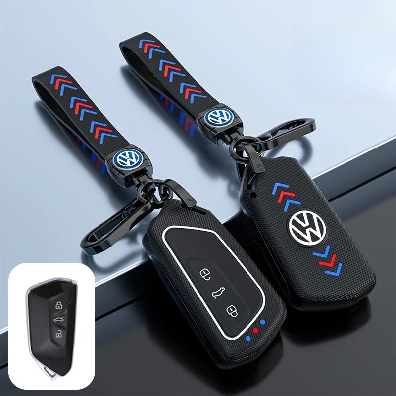 Load image into Gallery viewer, Volkswagen Matte ABS Car Key Fob Case Cover For Golf 8, Teramont, Talagon, ID.3,  ID.4 X, ID.6,  Lamando L
