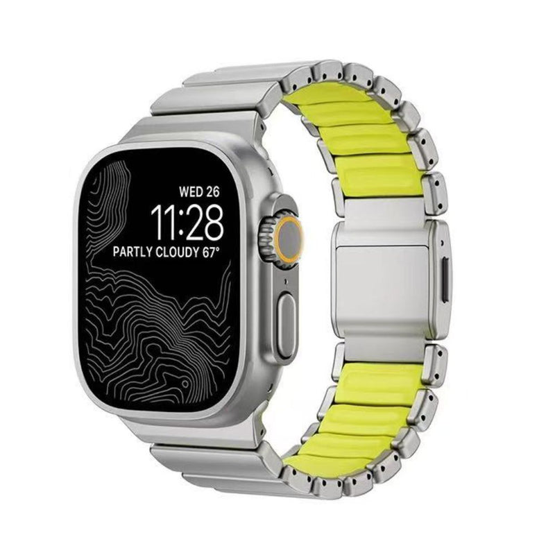Load image into Gallery viewer, [44mm] Apple Watch Series 6/5/4/SE Dual-Layer Design with Titanium and Silicone Watch Band - i-Station Mobile Phone &amp; Electronic Device Repair and Accessories
